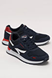 Erkek Ortopedik Günlük Yürüyüş Koşu Sneaker Spor Ayakkabı LACİVERT - KIRMIZI