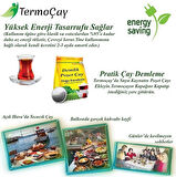 EZERE Termoçay Termos Özellikli Su Isıtıcı Kettle Çay Makinesi