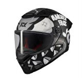 AXXIS FENIX ANGRY FACE B2 BLACK GREY MATT