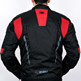 4Riders Gama CE Sertifikalı Korumalı Motosiklet Montu Kırmızı