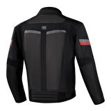 4Riders Valencia Yazlık CE Sertifikalı Korumalı Motosiklet Montu Siyah