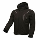 4Riders Rex Pro Korumalı Softshell Motosiklet Montu Siyah