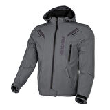 4Riders Rex Pro Korumalı Softshell Motosiklet Montu Gri