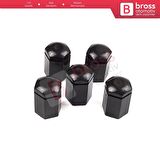 Opel Astra G H Corsa C D E Meriva A B Vectra C Zafira A 13160977 İçin 5 EA Siyah Bijon Kapağı 32 mm