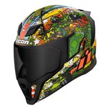 Icon Airflite GP23 Kapalı Motosiklet Kaskı Siyah  Yeşil  Turuncu