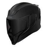 Icon Airflite Dark Kapalı Motosiklet Kaskı Mat Siyah