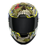 Icon Airform Dead Serious MIPS Kapalı Motosiklet Kaskı Siyah  Gri  Yeşil
