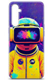 Realme XT uyumlu Renkler 4 Darbe Emici Sarı Astronot
