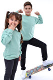 2'li Basic Şardonlu Çocuk Sweatshirt 3-10 Yaş Hardal-Antrasit