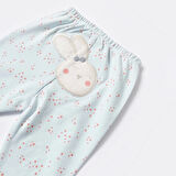 Bibaby Biorganic Pretty Ears Bunny Patikli Pantolon 57814 Mint