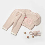 Bibaby Pretty Moments 2'Li Bebe Takım 59812 Ecru Pink