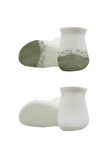 Bistyle 2'li Penye Sneakers Çorap Bs20105 Nil Ekru