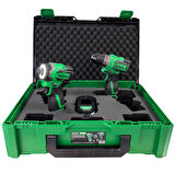 HaisPro Akülü Set - 2'li Profesyonel 16V Akülü Set + 2X2 Ah Çift Akü - RB-03