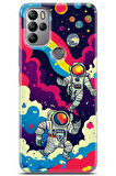 General Mobile GM 21 Pro uyumlu Renkler 15 HD UV Baskı Astronot Gezegen
