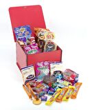Sevgililer Günü Nostaljik Kırmızı Ahşap Hediye Kutusu Küçük Boy