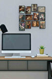 Minimalist Series 12 Parça Mdf (ahşap) Tablo Ofis Boyu 