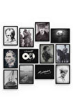 Mustafa Kemal Atatürk 12 Parça Mdf (ahşap) Tablo Ofis Boyu 