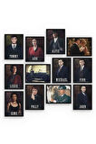 Peaky Blinders 12 Parça Mdf (ahşap) Tablo Ofis Boyu 