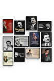 Muhsin Yazıcıoğlu 12 Parça Mdf (ahşap) Tablo Ofis Boyu 
