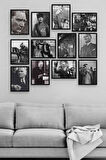 Mustafa Kemal Atatürk 12 Parça Ahşap Mdf Tablo Zlltb272