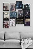 Game Of Thrones 12 Parça Ahşap Mdf Tablo Zlltb424
