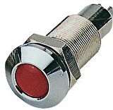 Ledli ikaz lambası. Montaj Ø 18mm. 12V. Kırmızı