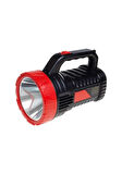 15W+26Smd Led El Feneri Şarjlı Projektör Uzun Menzil Avcı Feneri