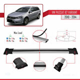 Volkswagen Passat B7 (3C) Variant 2010-2014 Arası ile Uyumlu FLY Model Ara Atkı Tavan Barı Gri 2 Adet