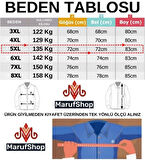 Erkek Büyük Beden 122-158 Kilo Arası İçin Uygun Pamuklu Geniş Kalıp Dik Yaka Fermuarlı Sweat Mont