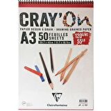 Crayon Çizim Blok Spiralli 120g A3 50 Sayfa