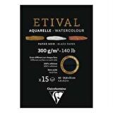 Etival Siyah Sulu Boya Blok 300g 15 Yaprak A5
