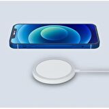 Polham İphone Wireless Kablosuz Şarj Cihazı 15w Hızlı Şarj İphone 11 pro İPhone 12,12 Pro Max Şarj