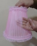 P-7 Pembe Organze Sarma Yatak Odası Çocuk Odası Genç Ve Bebek Odası Avize Aydınlatma Sarkıt