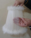 P-12 Krem Organze Sarma Yatak Odası Çocuk Odası Genç Ve Bebek Odası Avize Aydınlatma Sarkıt