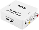 Hdmi To Av Rca Tos Çevirici Dönüştürücü Adaptör