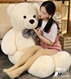 Sevgiliye Özel HEDİYE- 160 cm Papyonlu DEV Boy Peluş Ayı - % 100 YERLİ