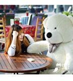 Sevgiliye Özel HEDİYE- 160 cm Papyonlu DEV Boy Peluş Ayı - % 100 YERLİ