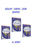 4. Sınıf Dikkat ve Zeka Güçlendirme 3'lü Set Kolay, Orta, Zor Seviye