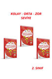 2. Sınıf Dikkat ve Zeka Güçlendirme 3'lü Set Kolay, Orta, Zor Seviye