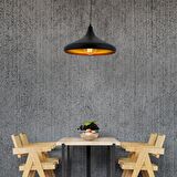 Pera Siyah Tekli Modern Retro Sarkıt Retro Salon Avize 