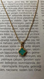 YEŞİL YONCA KOLYE