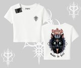 Gothic Cat Made in Hell Baskılı Sweatshirt Babby Tee Tshirt