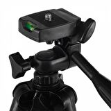 Polham Profesyonel Tripod Üç Ayak Profesyonel Kamera Telefon Tripodu 360 Derece Oynar Başlık