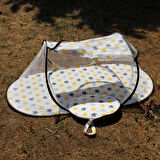 Katlanabilir Bebek Cibinlik Tül Sineklik Haşere Koruyucu Çantalı Bebek Gölgelik Çadırı 120-60 cm