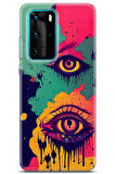 Huawei P40 Pro uyumlu Renkler 3 Premium UV Göz Göz