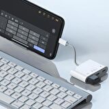 Coofbe İpad iphone Otg Hub -Usb Type C To Kulaklık ve Usb Kamera Okuyucu İphone Mouse Klavye Okuyucu