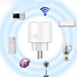Mini Elektrik Wifi Akıllı Priz Soket Duvar Çok Uzaktan Kumanda  Akıllı Yaşam Beyaz 