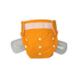 BEZHANE Baby YBB Yıkanabilir Bebek Bezi Cepli Turuncu Renk Cırt Cırtlı(8kg-18kg)