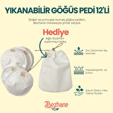 BEZHANE Yıkanabilir 12'lİ Kumaş Göğüs Pedi