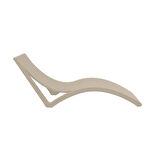 Omnipazar TRK-087 Siesta Minderli Yastıklı Lüks Ergonomik Slim Şezlong  Kum Gri